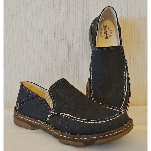 Tony Lama Gator Driving Moccasins Mens 8 Charcoal Opanka Slip On Shoes TLC126